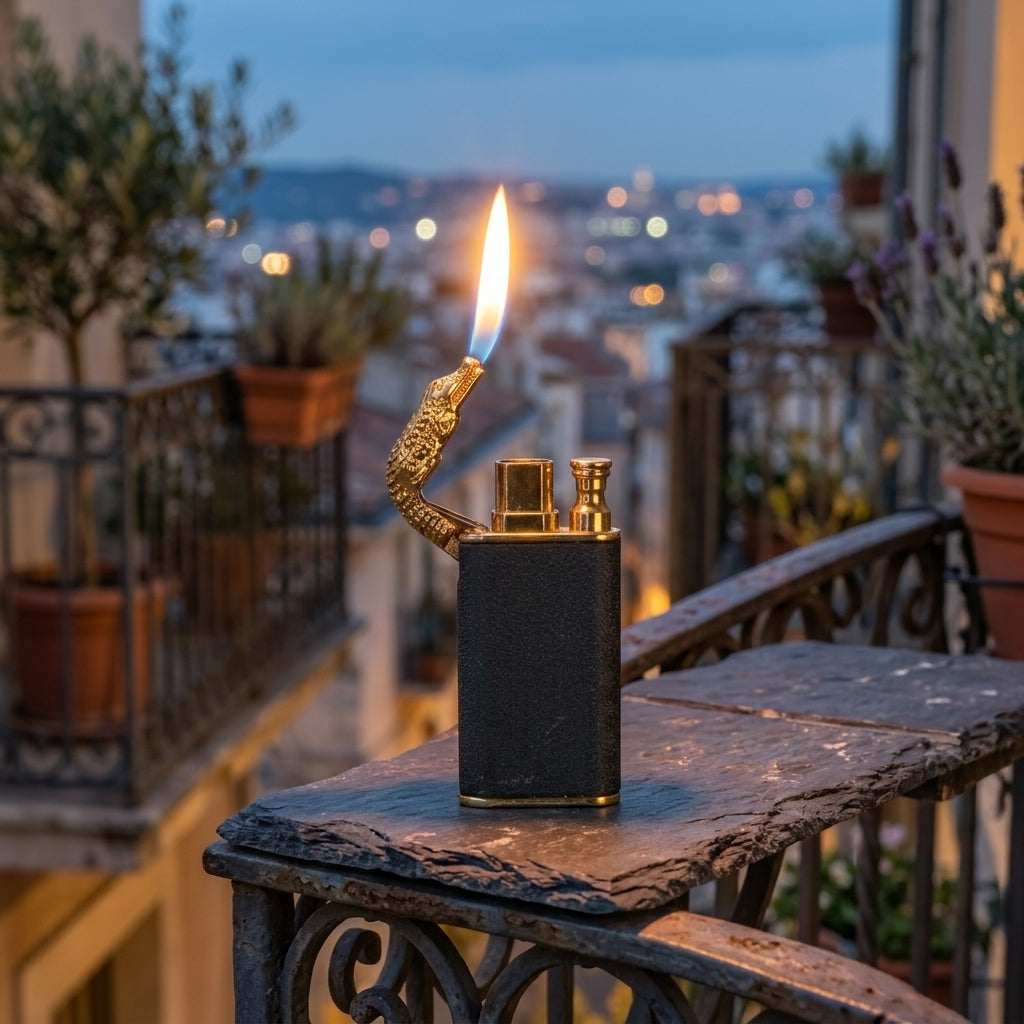 Double Fire Crocodile Lighter