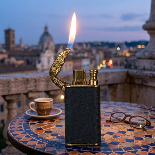 Double Fire Crocodile Lighter