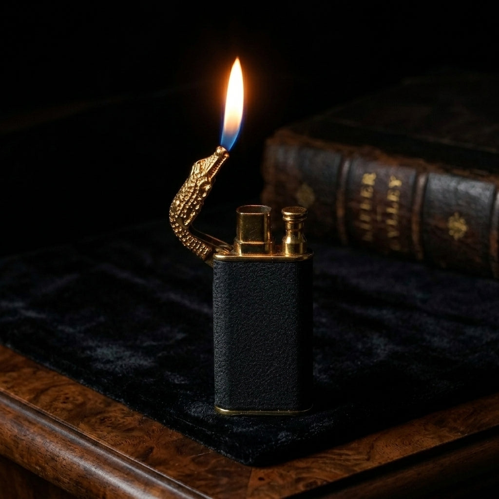 Double Fire Crocodile Lighter
